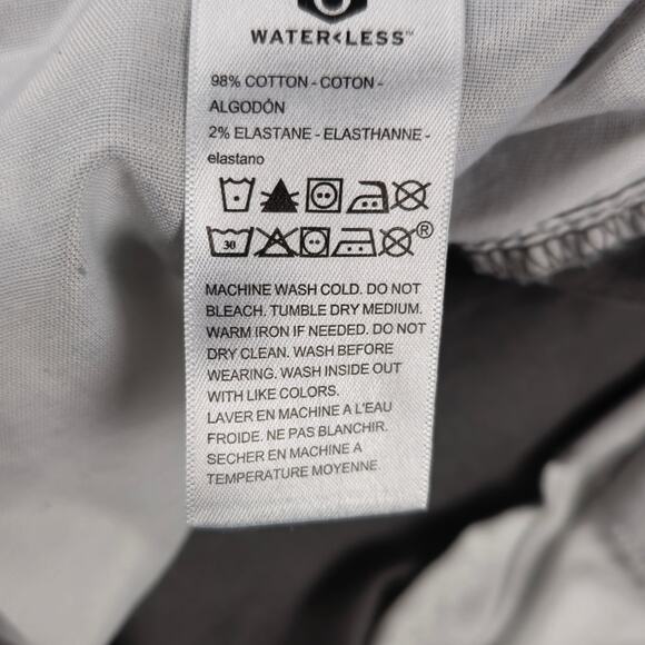 Signature Levi Strauss Shorts Mens Size 44 Gray Flat Front Heavyweight Chino - Picture 9 of 14